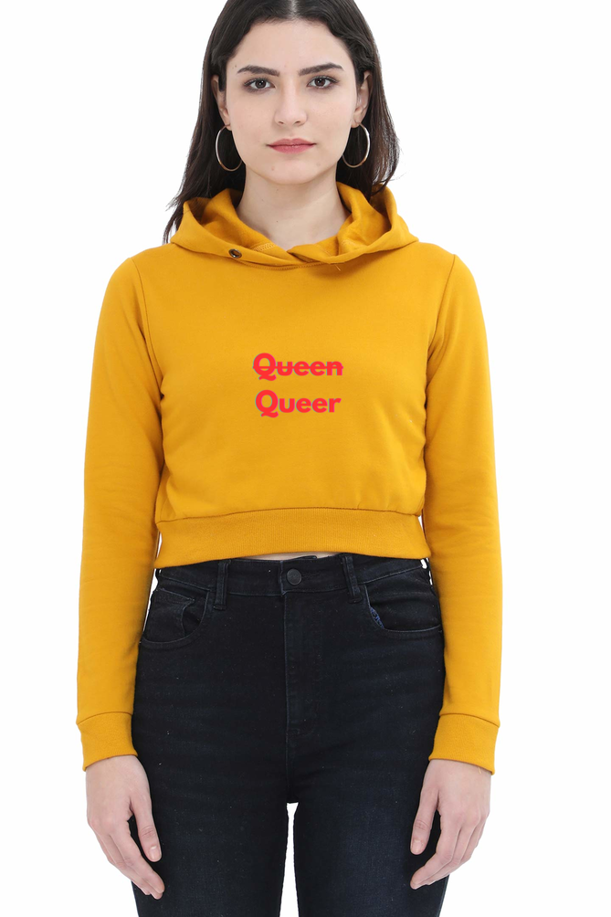 Queen Queer Crop sweatshirt